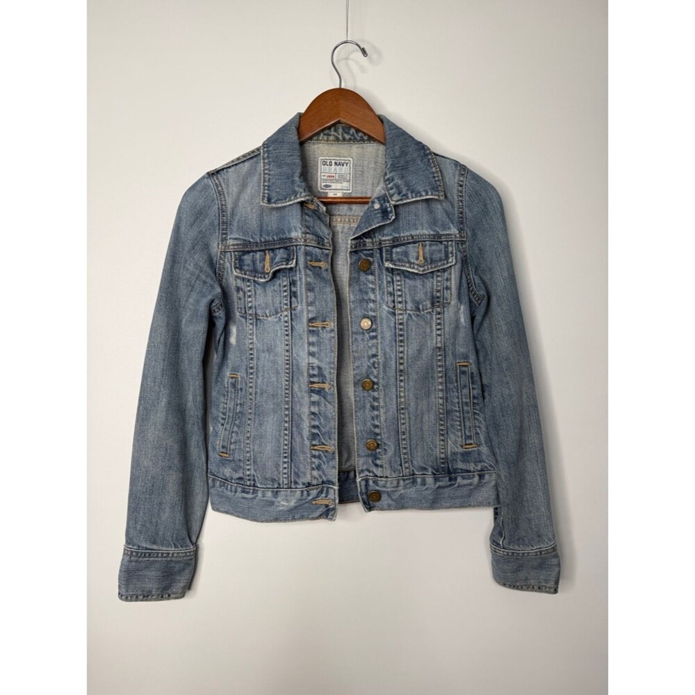 Old Navy Light Blue Denim Jean Jacket - Women's Classic Trucker XS